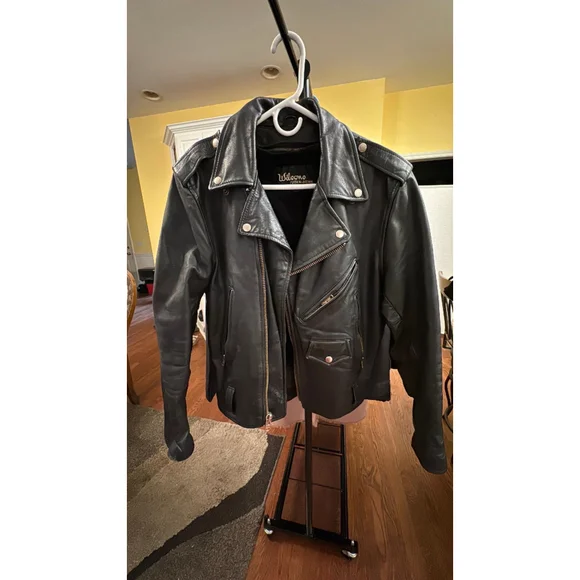 Wilsons Leather Open Road Motorcycle Jacket -38 Vintage - Picture 1 of 7
